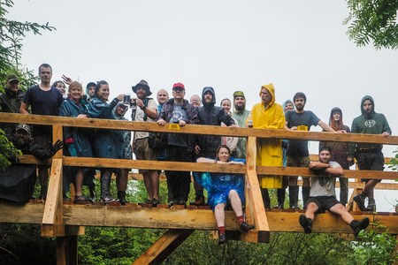 Thirty volunteers helped repair bridges in High Tatras.