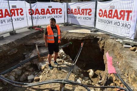 Archaeologists find hidden passages in downtown Trenčín