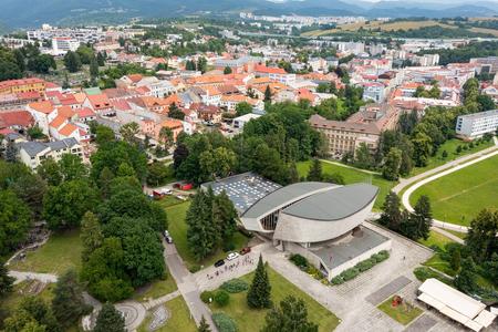 The Slovak National Uprising memorial in Banská Bystrica, central Slovakia.
