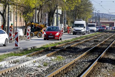 Repairs on Račianska Street.