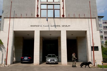 Finance Ministry in Bratislava.