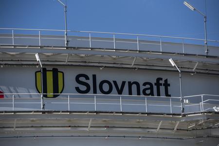 An oil tank at the Slovnaft refinery in Bratislava on Wednesday, June 1, 2022.