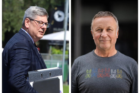 In an extraordinary intervention in the rule of law in Slovakia, Justice Minister Boris Susko (l) is proposing to have Supreme Court Justice Juraj Kliment (r) dismissed from his position as a judge.