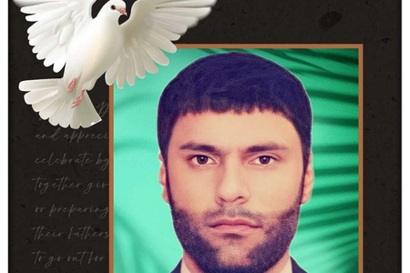An image of Amriddin Kholmurodov taken from a Facebook invitation to an event in his support organised by the Civic Committee for the Rescue of Hostages and Political Prisoners of Tajikistan. The event took place in August 2023 in front of the European Union representation in Vilnius, Lithuania.