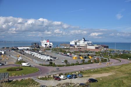 Rosslare Harbour in Ireland.