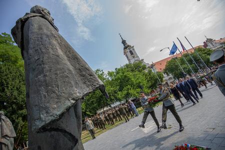 Пам'ятна акція з нагоди річниці словацького національного повстання біля пам'ятника SNP. 