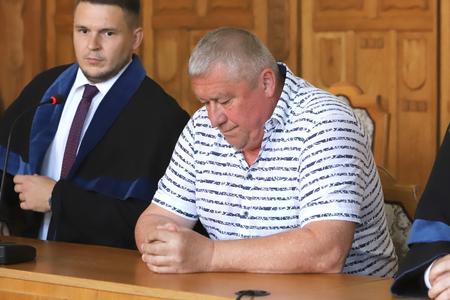 Former special prosecutor Dušan Kováčik (right) sits in the Specialised Criminal Court in Banská Bystrica on Tuesday, September 3, 2024.