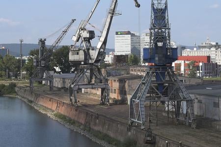 Bratislava's old Zimný prístav port.
