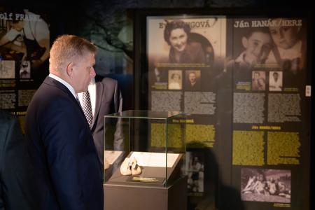 PM Robert Fico in the Holocaust Museum in Sereď.