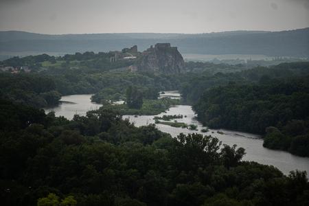 The Morava River below Devín Castle.