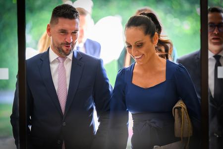 Agriculture Minister Richard Takáč (Smer) and Health Minister Zuzana Dolinková (Hlas) arrive for the meeting of the Slovak government in Bratislava on Wednesday, September 18, 2024.