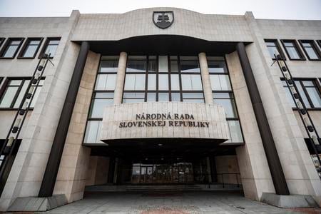 The building of the National Council of the Slovak Republic, commonly referred to as the Slovak parliament, located in Bratislava.
