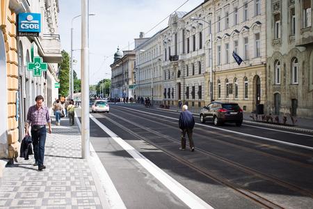 The Štúrova Street where the WAX2 club is located. 