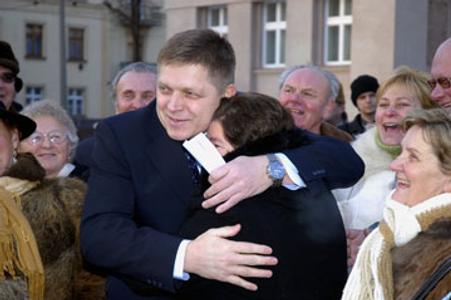 Prime Minister Robert Fico remains popular among his supporters.
