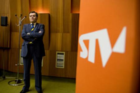 Man on a mission: Slovak Television's new general director Štefan Nižňanský, who was elected on April 16.  The former communist-era journalist and news anchor fills a post which has been vacant since last December.