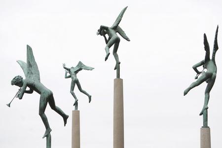 Sculptures at the Millesgarden in Stockholm.