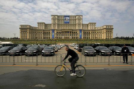 Romania's Palace of the Parliament in Bucharest.