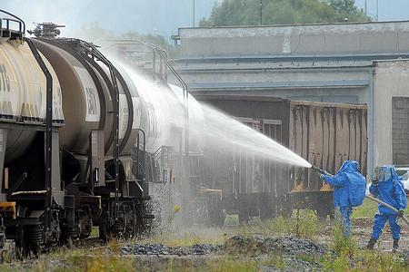A minor acid leak in Banská Bystrica resulted in no injuries. 