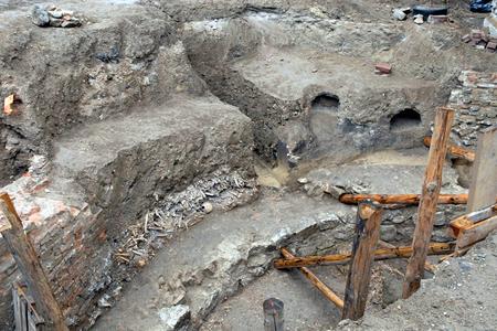 The Trnava excavation uncovered ancient architecture.