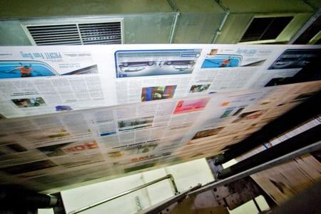 The increase in revenues for online ads has taken a bite out of the advertising in print media. 