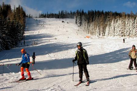 Skiers recently converged on Strbské Pleso to kick off the ski season.