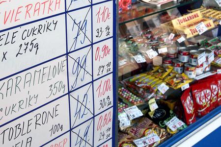 Slovaks are getting used to their new currency.