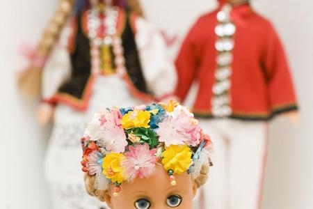 Dolls in folk costumes are a favourite tourist souvenir.