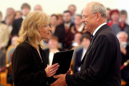 Iveta Radičová and Ivan Gašparovič.