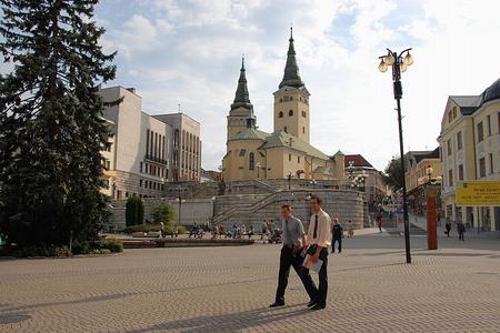 The centre of the city of Žilina