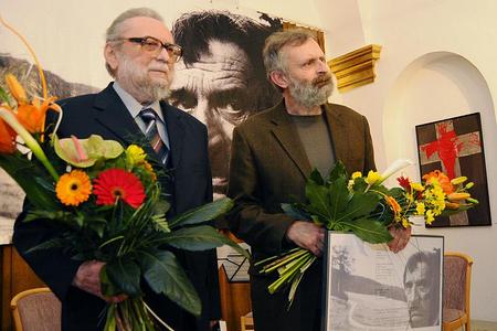 Ján Buzássy (left) and Mikuláš Maňo Huba.