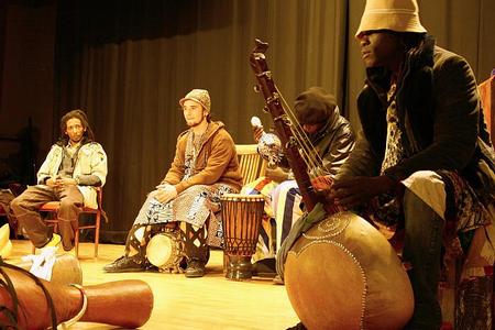 A concert by the French-Senegalese group Black Thiossane.