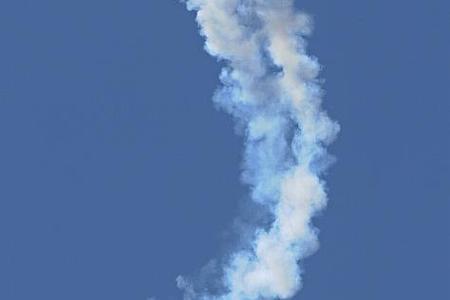 Zoltán Veres showing his aerobatic skills in Piešťany on June 13, at the National Aerial Days. 