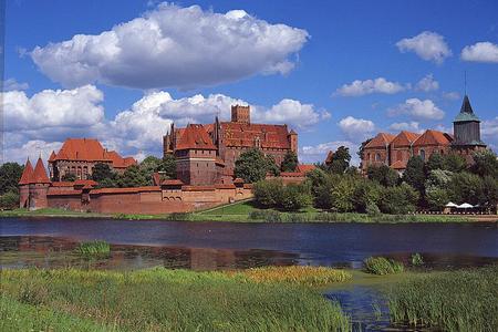 The Gothic castle at Malbork in Poland. 