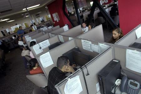 Cheaper than door-to-door sales: a call centre. 