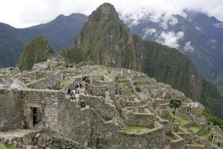 Machu Picchu in Peru. 