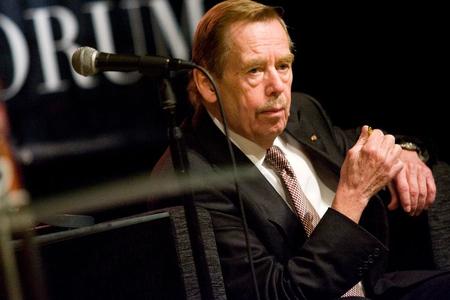 Václav Havel at the Central European Forum.