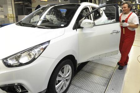 A new Hyundai model being produced at the Kia Motors Slovakia plant. 