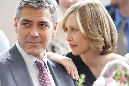 George Clooney and Vera Farmiga in Up In The Air.