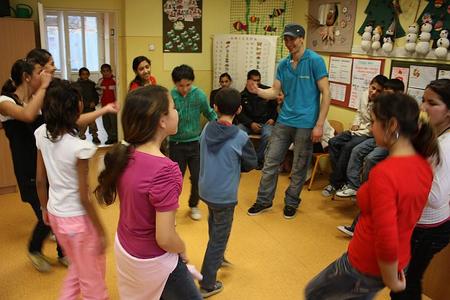 "Getting the jive" in Jarovnice. 