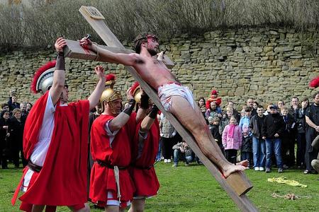 Events in ancient Jerusalem on Good Friday are re-enacted in Prešov. 