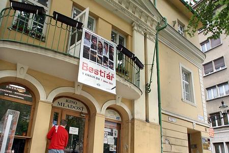 The Mladosť cinema on Bratislava's Hviezdoslavovo Square.