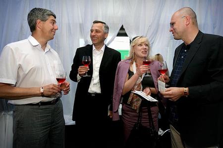 (l-r) Centre-right leaders Béla Bugár, Ján Figeľ, Iveta Radičová and Richard Sulík.