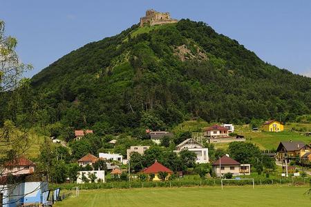 Kapušany Castle hill before the landslides.