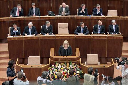 Parliament discusses the programme statement.