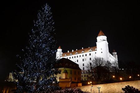 Christmas has come to Bratislava castle.