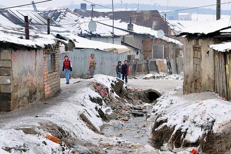 Many residents in Slovakia's Roma settlements rely on state benefits. 