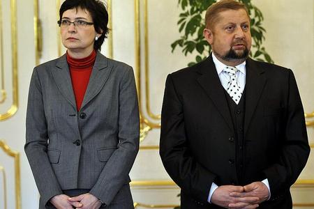 Lucia Žitňanská and Štefan Harabin.