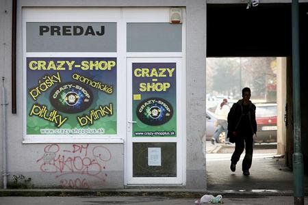 Crazy shops have mushroomed in Slovakia after they were banned in Poland