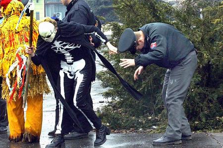 One man's Carnival costume is another man's uniform.