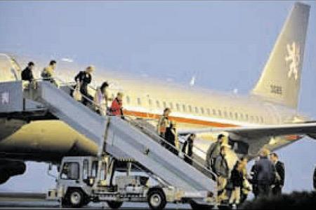 Two Slovaks flew from Japan on March 16 on a special Czech charter.